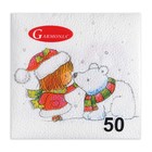 Салфетки бумажные «Новогодняя почта», 1 слой, 24×24 см, 50 шт. - Фото 3