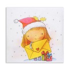 Новогодние салфетки бумажные Гармония цвета «Новогодняя почта», 1 слой, 24х24 см, 100 шт - Фото 2