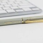 Ручка в подарочном футляре «Лучшему учителю», металл, синяя паста, 1.0 мм - Фото 4