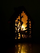 Световой декор настольный «Домики» 12.5 см, МИКС - фото 119954223