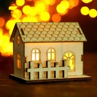 Световой декор настольный «Домики» 10 см, МИКС - Фото 2
