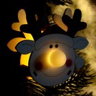 Световой декор с подвеской «Новый год» 9 см, МИКС - фото 6455832
