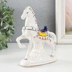 Сувенир керамика "Конь с попоной" стразы 15 см - Фото 2