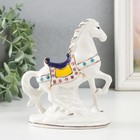 Сувенир керамика "Конь с попоной" стразы 15 см - Фото 4