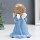 Фигурка керамика «Ангелочек в голубом платье, с барашком», 15 см - Фото 4