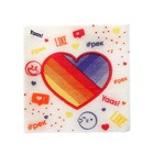 Салфетки бумажные «Яркие лайки», однослойные, 24×24 см, набор 20 шт. - Фото 7