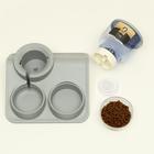 Комплекс для кормления с автопоилкой и съёмной миской, бело-серый - Фото 6