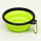 Миска складная, зелёная, 250 мл, 11 см - Фото 1