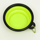 Миска складная, зелёная, 250 мл, 11 см - Фото 2