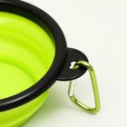 Миска складная, зелёная, 250 мл, 11 см - Фото 3