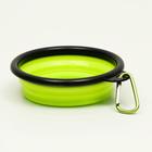 Миска складная, зелёная, 250 мл, 11 см - Фото 5