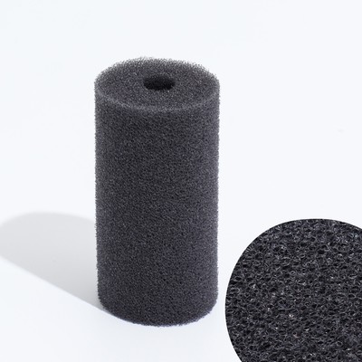 Губка круглая № 1, мелкопористая, 5×5×10 см, серая