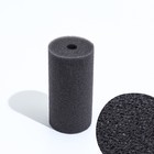 Губка круглая № 2, мелкопористая, 6×6×12 см, серая - Фото 1