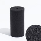 Губка круглая № 4, мелкопористая, 8×8×16 см, серая - Фото 1