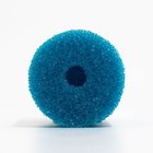 Губка круглая № 2, крупнопористая, 6 х 6 х 12 см, синяя - Фото 3