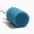 Губка круглая № 6, крупнопористая, 12×12×20 см, синяя - Фото 5