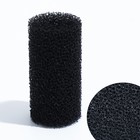 Губка круглая № 1, среднепористая 30 PPI, 5×5×10 см, черная - Фото 1