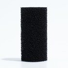 Губка круглая № 1, среднепористая 30 PPI, 5×5×10 см, черная - Фото 2
