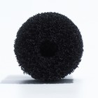 Губка круглая № 1, среднепористая 30 PPI, 5 х 5 х 10 см, черная - Фото 3