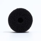 Губка круглая № 2, среднепористая 30 PPI, 6×6×12 см, черная - Фото 3
