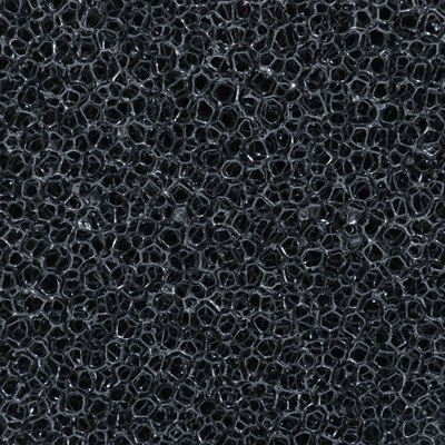 Губка круглая № 3, среднепористая 30 PPI, 8×8×10 см, черная
