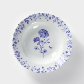 Тарелка глубокая Добрушский завод «Беатриче», 250 мл, d=20 см, фарфор, белая