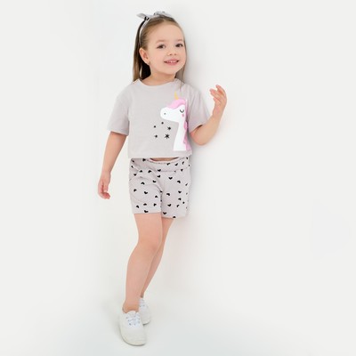 Шорты для девочки с рюшей KAFTAN Unicorn, размер 30 (98-104 см)