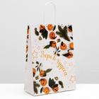 Пакет крафт "Верь в чудеса", 18 х 8 х 25 см - Фото 1