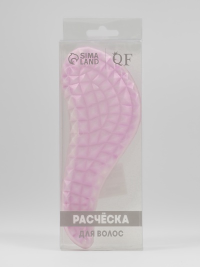 Расчёска массажная, 7.5×18.5(±1) см, PVC коробка, МИКС