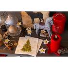 Новогодние салфетки бумажные Лилия «Нарядная ель», 2 слоя, 33х33 см, 20 шт - Фото 5