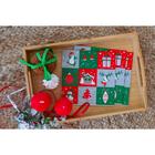 Новогодние салфетки бумажные Перышко Prestige 33х33 "Пэчворк" 3сл 20л. 7292804