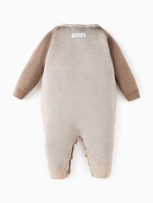 Комбинезон вязаный Крошка Я «Тигруля», рост 86-92 см, бежевый - фото 59770588