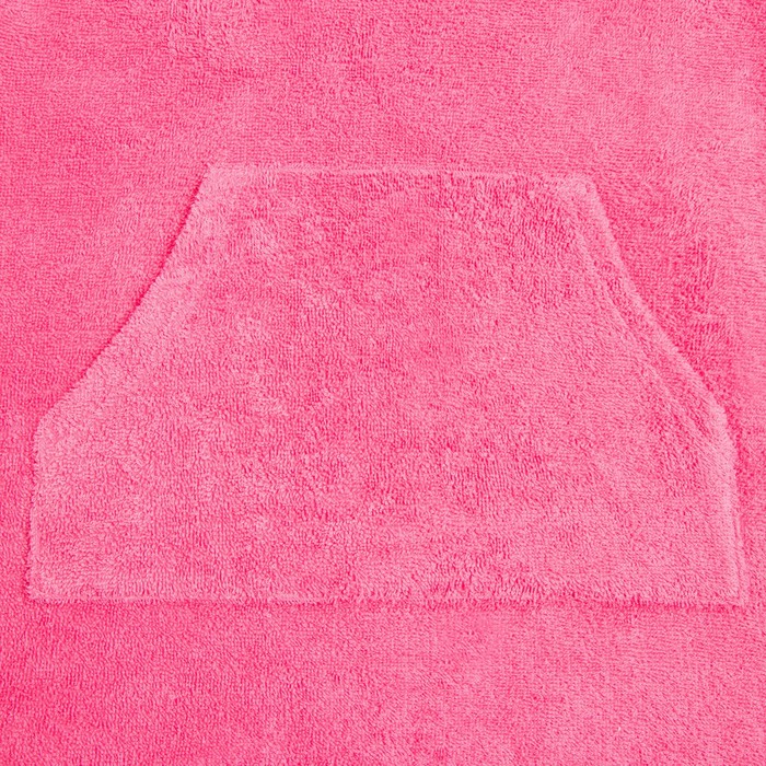 Полотенце-пончо с карманом Крошка Я, цвет розовый, размер 24-32, 100 % хлопок, 320 г/м2 - фото 1883732217