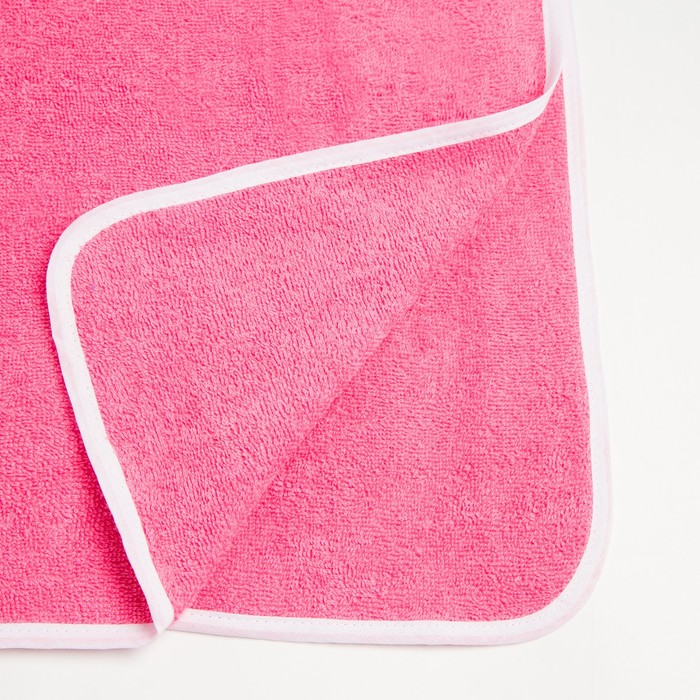 Полотенце-пончо с карманом Крошка Я, цвет розовый, размер 24-32, 100 % хлопок, 320 г/м2 - фото 1905832540