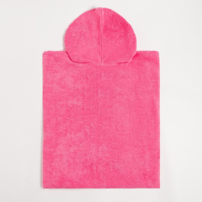 Полотенце-пончо с карманом Крошка Я, цвет розовый, размер 24-32, 100 % хлопок, 320 г/м2 - фото 1883732219
