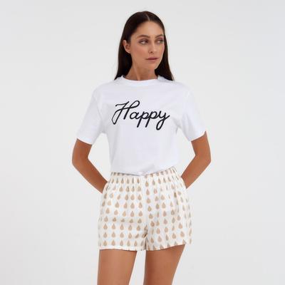 Шорты женские KAFTAN Drops, размер 44-46, белые