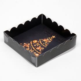 Коробочка для печенья "Ёлка желаний", 12 х 12 х 3 см
