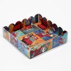 Коробочка для печенья "Pop-art новогодние супергерои", 12 х 12 х 3 см - Фото 4