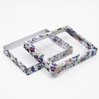 Коробка сборная крышка - дно с окном, «Новогодняя почта», 26×21×4 см - Фото 2