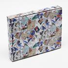 Коробка сборная крышка - дно с окном, «Новогодняя почта», 26×21×4 см - Фото 3