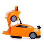Робот-трансформер «Автобот», световые и звуковые эффекты, работает от батареек, цвет оранжевый - Фото 3
