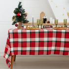 Скатерть «Этель» Christmas cell, 130×130 см, красная  (артикул 5084312)  большой выбор товаров оптом и в розницу по низким ценам с доставкой