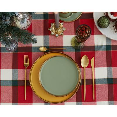 Скатерть «Этель» Christmas cell, 130×130 см, красная