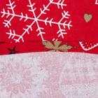 Скатерть «Этель. Reindeer», 130×130 см, красная  (артикул 5084327)  большой выбор товаров оптом и в розницу по низким ценам с доставкой