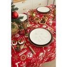 Скатерть «Этель. Reindeer», 130×130 см, красная  (артикул 5084327)  большой выбор товаров оптом и в розницу по низким ценам с доставкой