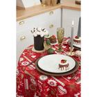 Скатерть «Этель. Reindeer», d=180 см, красная  (артикул 5084331)  большой выбор товаров оптом и в розницу по низким ценам с доставкой