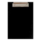 Планшет с зажимом А5, 2 мм, Calligrata, картон/бумвинил, чёрный (клипборд) - фото 9353940