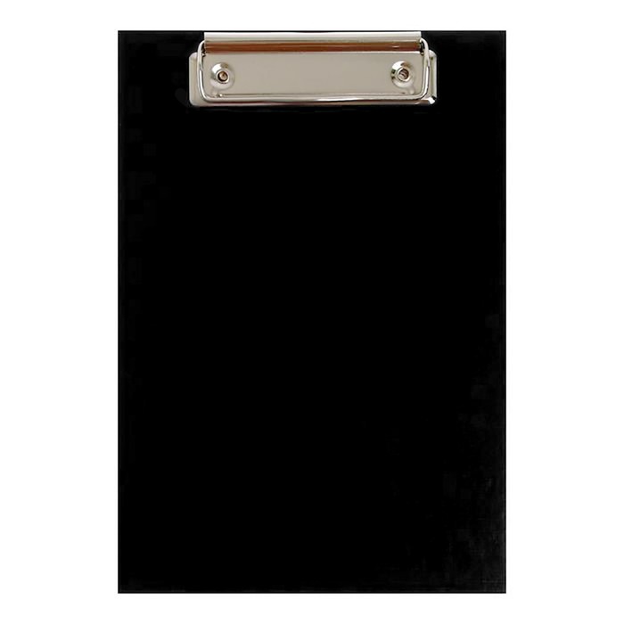 Планшет с зажимом А5, 2 мм, Calligrata, картон/бумвинил, чёрный (клипборд)