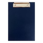 Планшет с зажимом А5, 2 мм, Calligrata, картон/бумвинил, синий (клипборд) - фото 6456649
