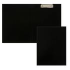 Папка-планшет с зажимом А4, 2 мм, Calligrata прочная, картон/бумвинил, черная (клипборд с крышкой) - фото 318592825